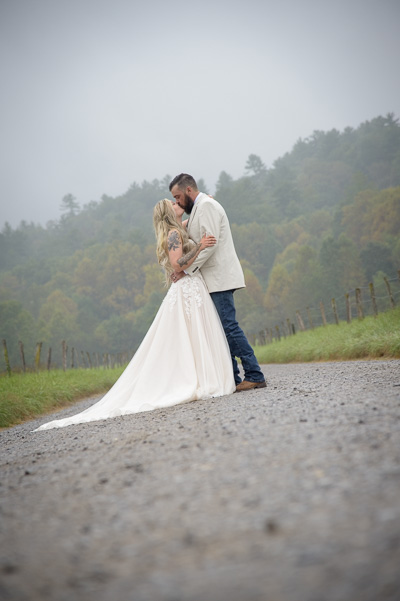Smoky Mountain elopement in Cades Cove